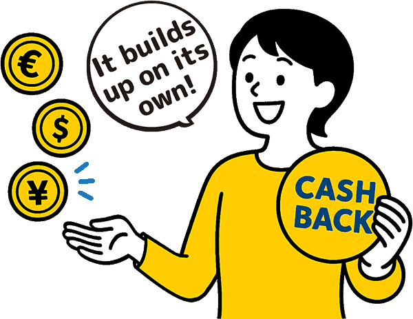 Illustration of Cashback99 showing effortless cashback rewards